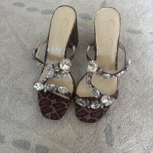 NWOT Jessica Simpson Amilir Leopard Heels Size 8.5